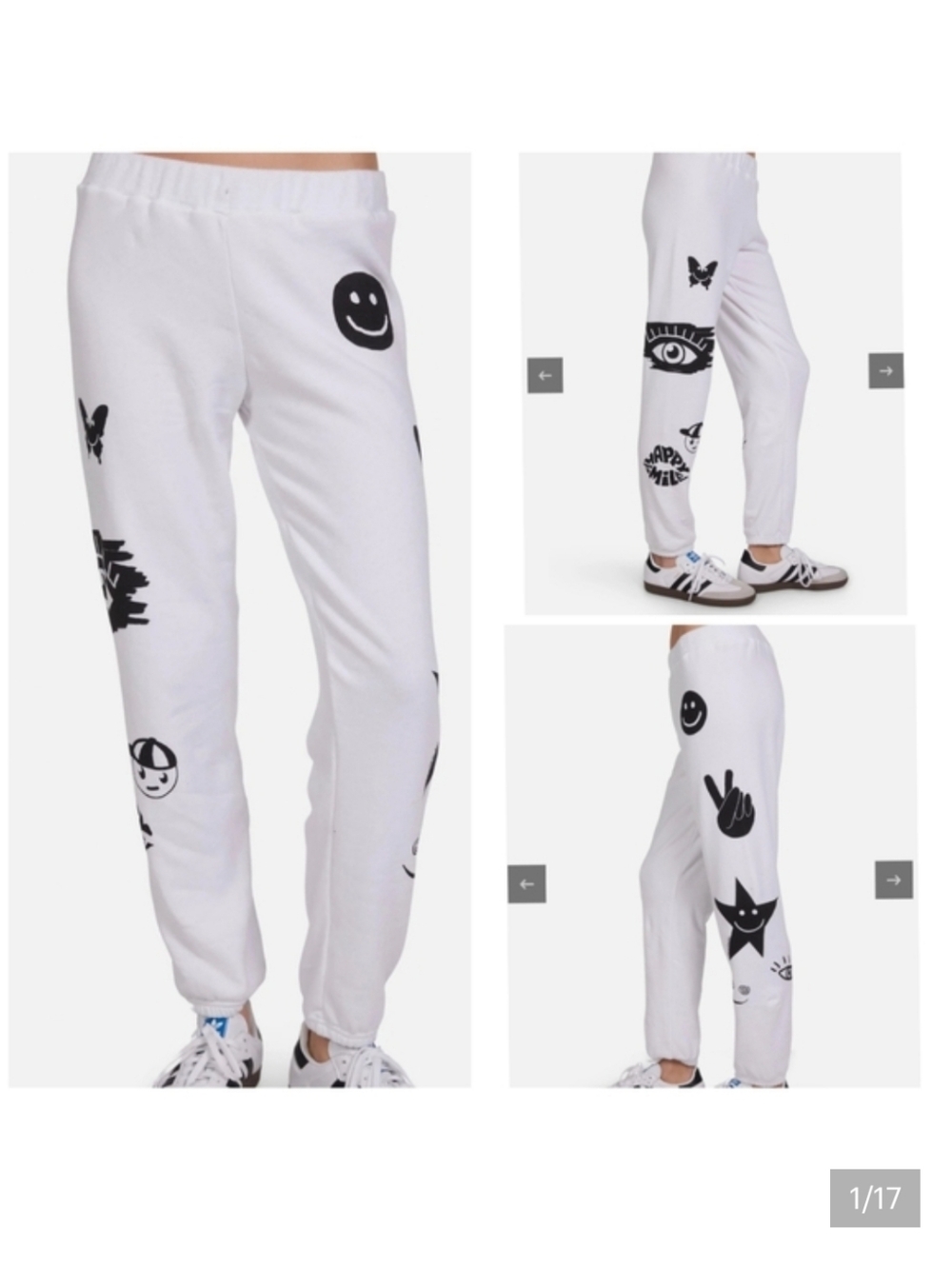 Lauren Moshi Gia Scribble Eye Elements sweatpants